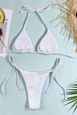 Bağlamalı Bikini Altı Beyaz ABM9113
