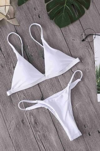 Tanga Bikini Altı Beyaz ABM9119