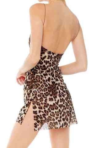 Leopar Desenli Gecelik ABM8144