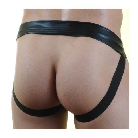 Çıtçıtlı Erkek Deri Jock ABM7153