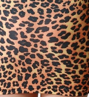Fantazi Leopar Desenli Askılı Mini Elbise ABM1187