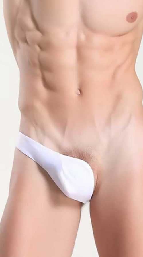 Beyaz Seksi Fantazi Erkek İç Çamaşır ABM5205