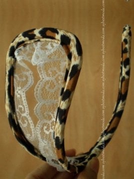 Leopar Desenli Özel Bölgesi Açık C-String ABM6234