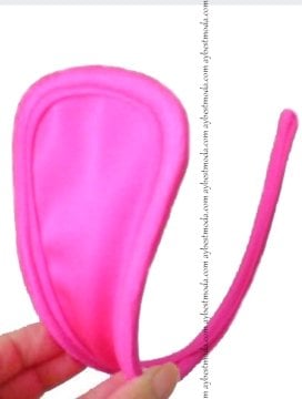 Düz Pembe C-String ABM6235