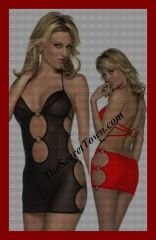 Micro Metal Halkalı Mini Elbise 88763