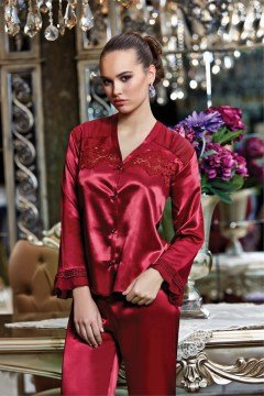 İpek Saten Kısa 6 lı Set takım ABM6261