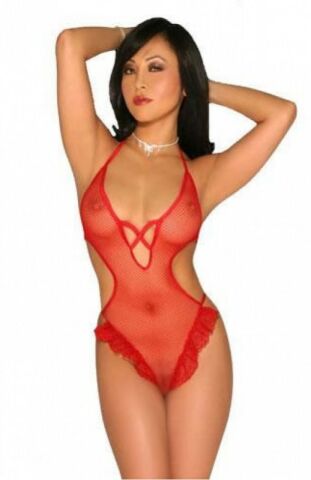 Kırmızı Fantezi Tül Body ABM9266