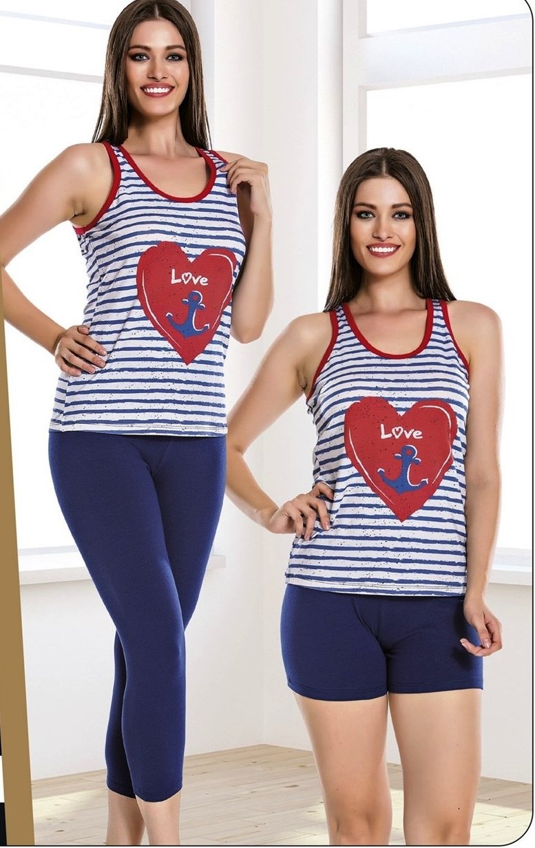 Kalpli 3' lü Pijama Takım ABM6271