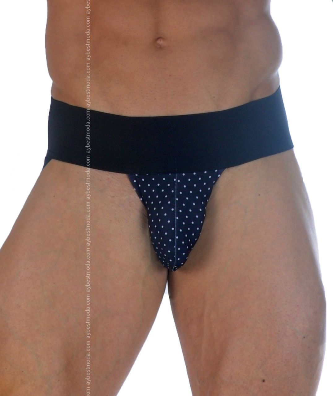 Puantiyeli Erkek Fantazi İç Giyim Jockstrap ABM4274