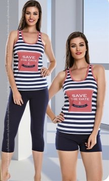 Denizci 3' lü Pijama Takım ABM6284