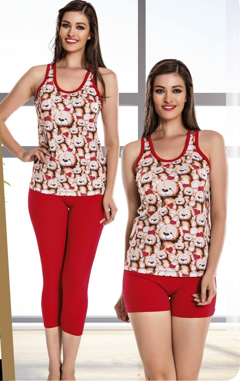 Ayılı 3' lü Pijama Takım ABM6286