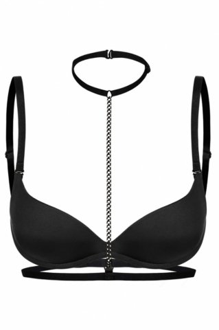 Boyun Bel Arası Zincirli Seksi Choker ABM8313