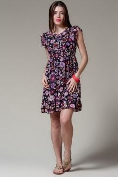 Şifon Mini Elbise Tunik ABM319