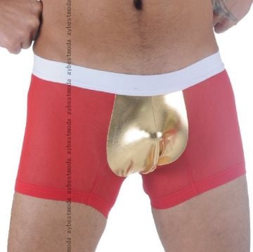 Kırmızı Erkek Transparan Fantezi Boxer ABM4327 - Erkek Fantazi İç Giyim