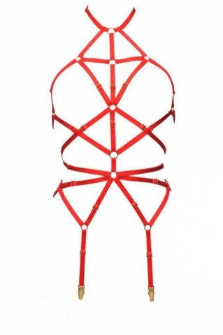 Vücudu Saran Seksi Jartiyer Harness ABM8351