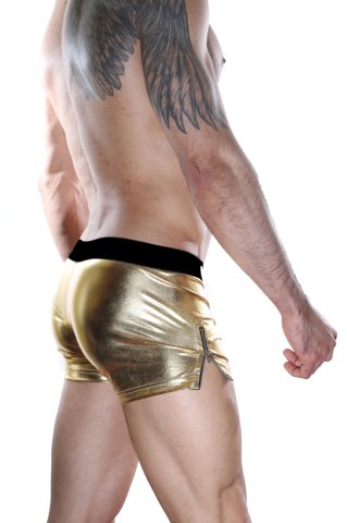 Fermuarlı Parlak Erkek Fantezi Boxer ABM7411