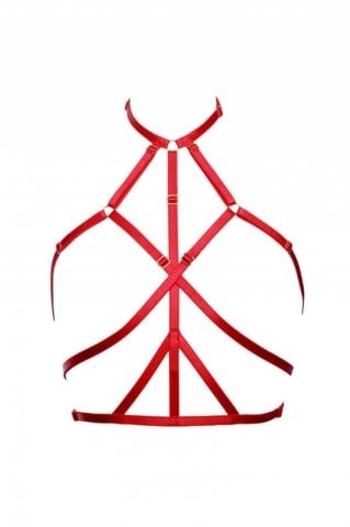 Göğsü Saran Şık Lastik Harness ABM8478