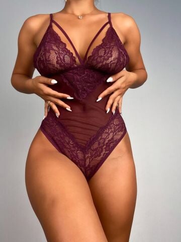 Dantelli Fantazi Body Mor ABM9503