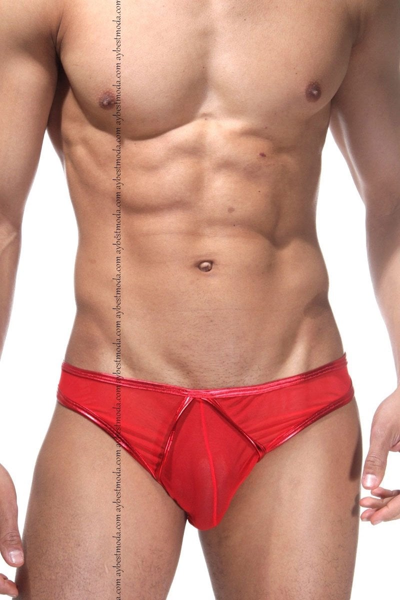 Janjanlı Tranparan Erkek Slip ABM6505
