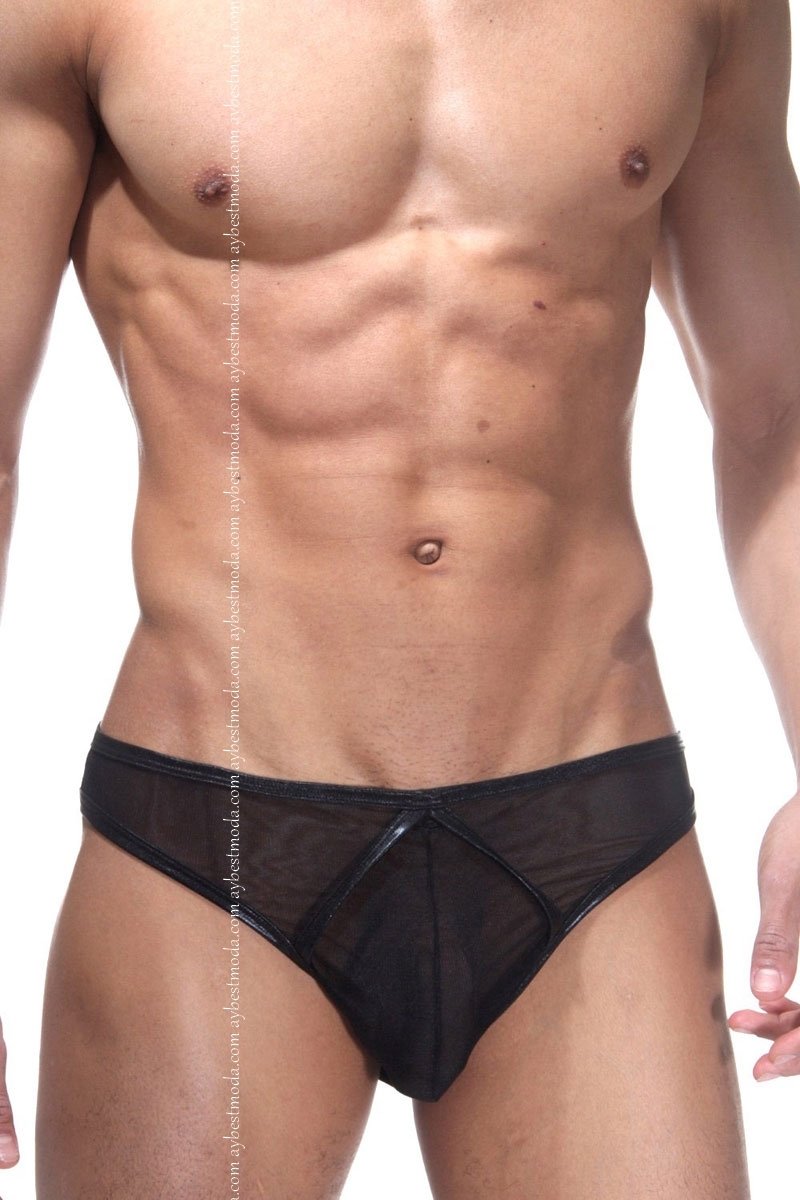 Janjanlı Tranparan Erkek Slip ABM6506