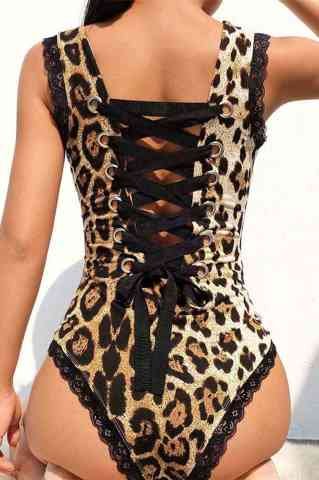 Dantelli Leopar Seksi Body ABM7509