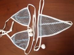 Mavi File Bikini Takım - Swimwear Extreme Bikini 38125