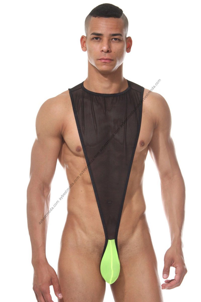 Yeşil Erkek Fantazi Body ABM6538