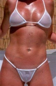 Beyaz Transparan Fantazi Bikini ABM546