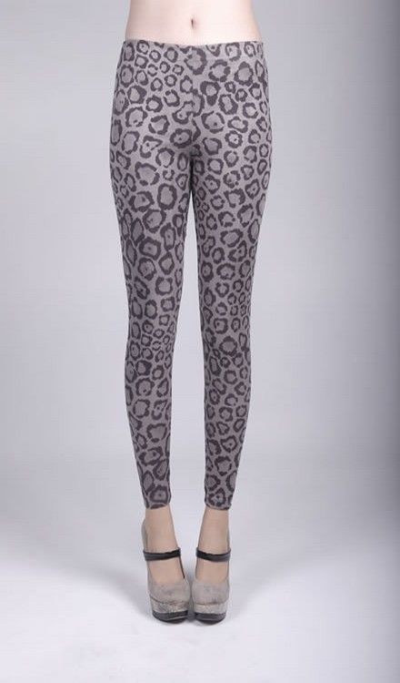 Animal Print Suede Tayt - Fantazi Tight ABM2571