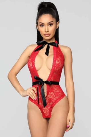 Kırmızı Kurdeleli Body ABM7586