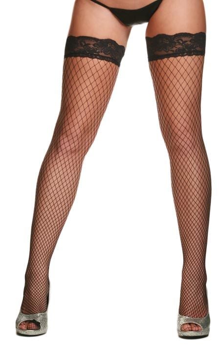 Dantelli Fileli Seksi Jartiyer Çorap ABM1606