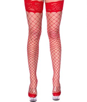 Dantelli Fileli Seksi Jartiyer Çorap ABM1606