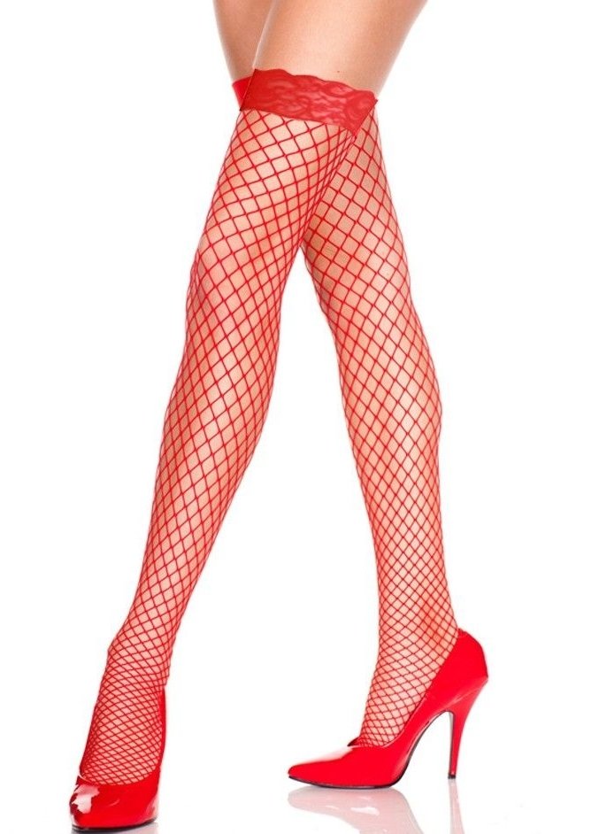 Dantelli Fileli Seksi Jartiyer Çorap ABM1607