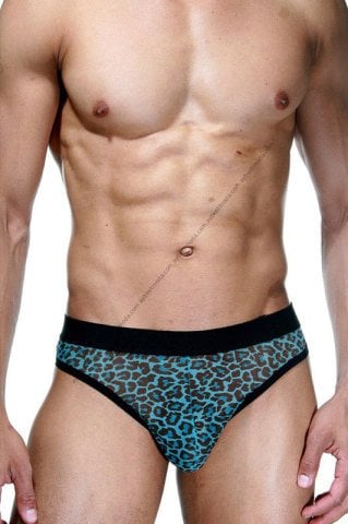 Transparan Leopar Erkek Tanga ABM6634
