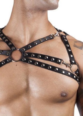 Zımba Detaylı Seksi Erkek Üst Harness ABM7662