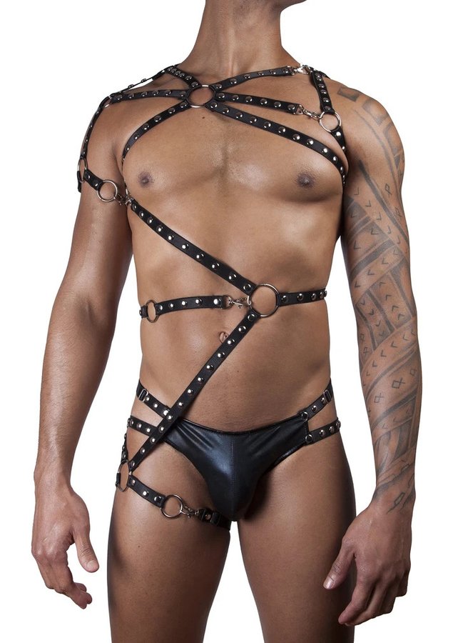 Seksi Erkek Fantazi Giyim Lastik Harness ABM7663