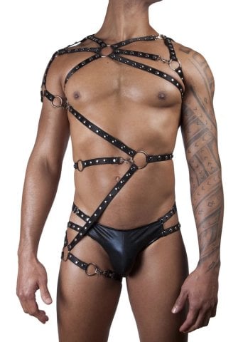 Seksi Erkek Fantazi Giyim Lastik Harness ABM7663