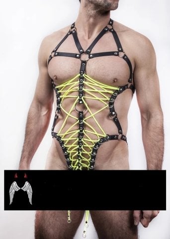 Erkek Fantazi İç Giyim Lastik Harness ABM7666