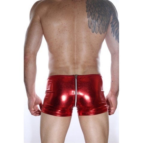 Kırmızı Arkası Fermuarlı Boxer ABM7703
