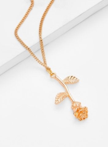 Gül Goncalı Küçük Kolye Gold ABM6707