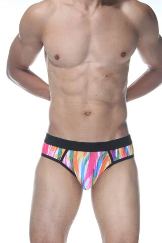 Renkli Fantezi Erkek İç Çamaşır Jockstrap ABM9736