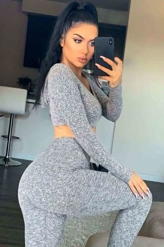 Eşofman Pijama Takım Gri ABM8776