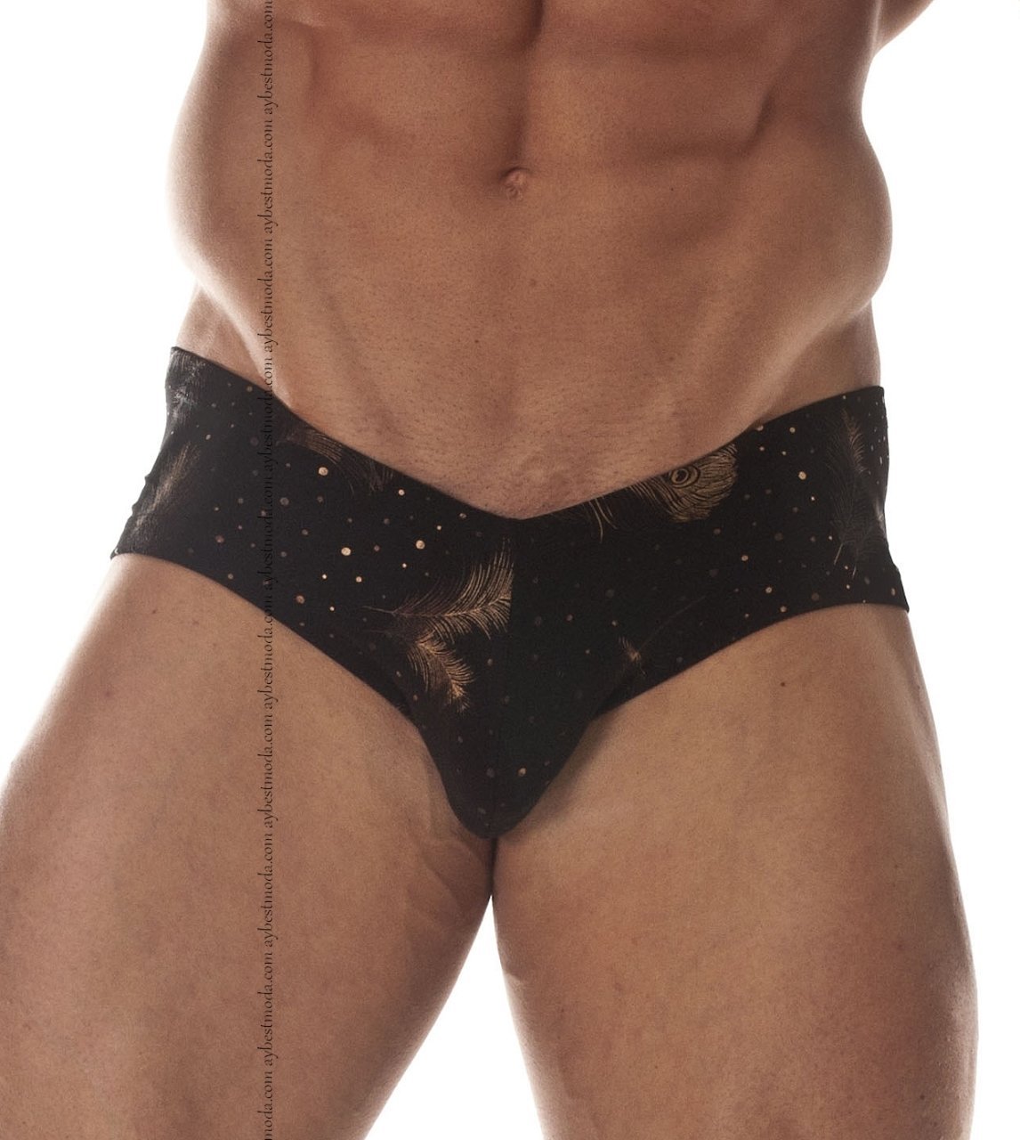 Nokta Desenli Erkek Yüksek Bel Slip ABM5783