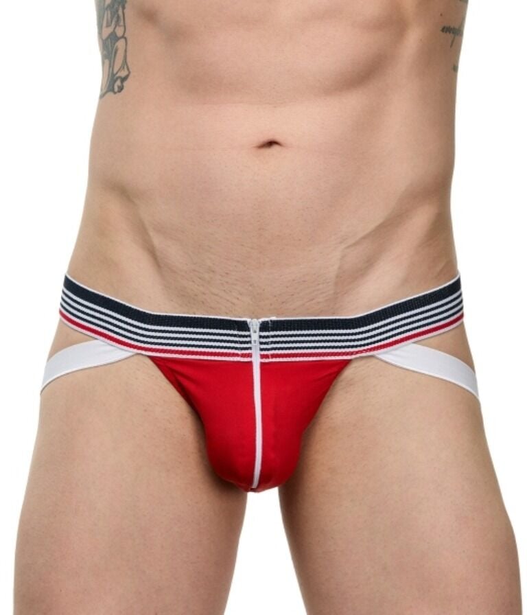 Erkek Fermuarlı Jockstrap Süspansiyonlu String ABM8807