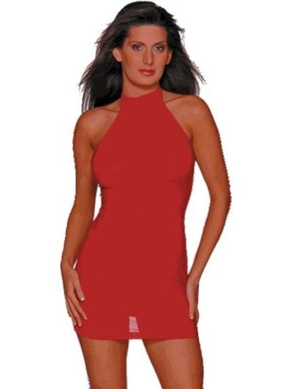 Seksi Transparan Mini Elbise ABM817