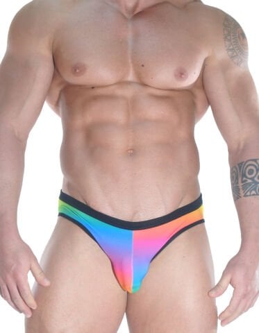 Gökkuşağı Desenli Erkek Slip ABM5853