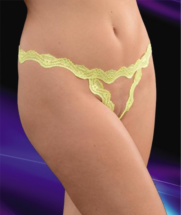 Dantel Yeşil Dekolteli G-String ABM7871