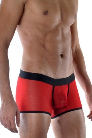 Kırmızı Şeffaf Erkek Boxer ABM5875