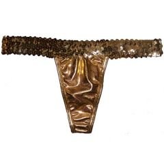 Silver Fantazi Lame Pullu Esnek Lastik Tanga ABM2895