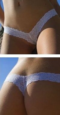 Mini Mini Dantel Panty - Black Tanga ABM2897